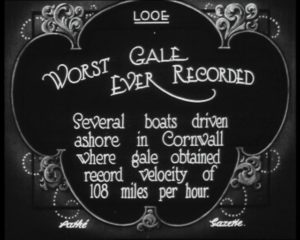 worst gale recorded