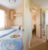 Sunbeam caravan kitchen and twin room