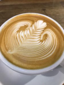 Coffee with latte art