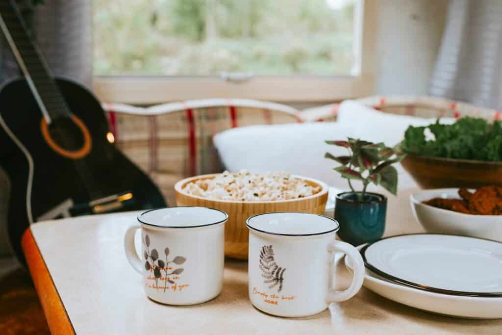 Bring personalised mugs into your caravan