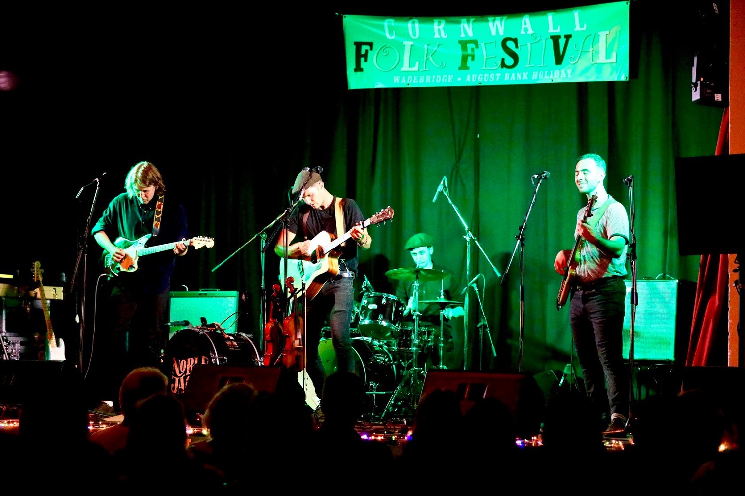 Noble Jacks playing at the Cornwall Folk Festival