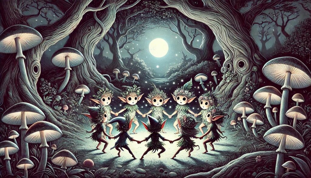 Piskies of Cornwall illustration