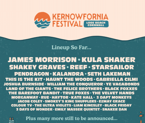 Kernowfornia Line Up