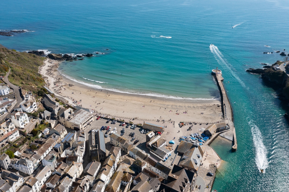 Aerial photograph of Loo, Cornwall